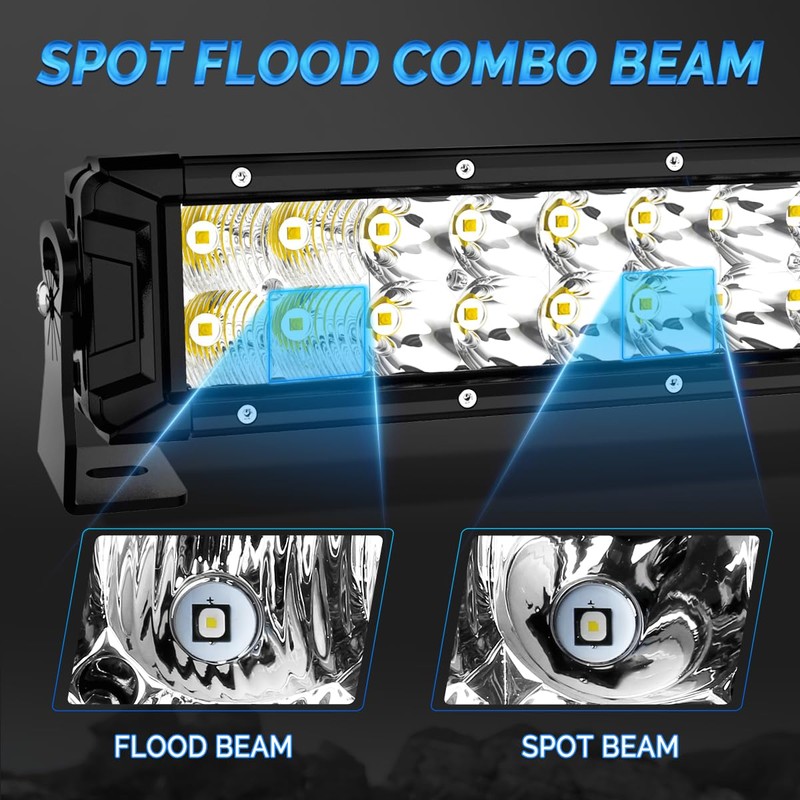 Rigidhorse 32 Inch LED Light Bar 300W Double Row Flood