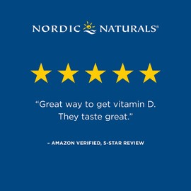 Nordic Naturals Pro Vitamin D3, Orange - 1000 IU Vitamin D3-120 Mini Soft Gels - Supports Healthy Bones, Mood & Immune System Function - Non-GMO - 120 Servings