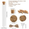 OFFCUP Plastic Test Tubes, 20pcs Test Tubes with Cork Stoppers,
