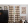 Piper Classics Mill House Stripe Black Panel Panel Curtains, Set
