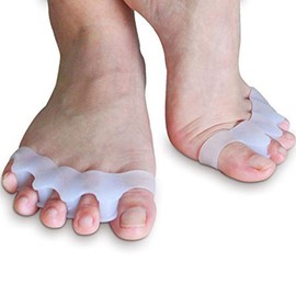 Pedimend 2 Pair Gel Toe Separator, Gel Toe Stretchers for Overlapping Toes, Easy Wear in Shoes, Alleviating Pain After Yoga and Sports Activities, Can be used in Nail Art Salon Pedicure Manicure Tool