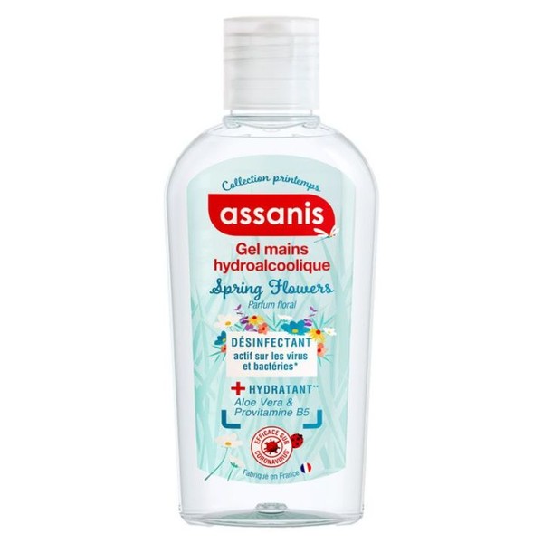 Assanis Gel Mains Hydroalcoolique Parfumé, 80 ml, Spring Flowers