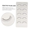 Baluue 5pairs Practice Lashes False Eyelash Training for Eyelash Extensions