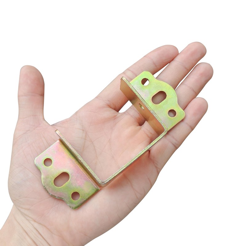 4 PCS Heavy Duty Bed Rail Metal Brackets Support Hinges