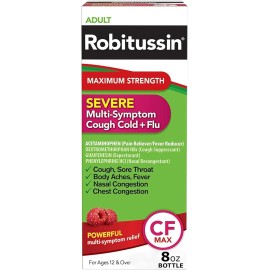 Robitussin CF Max Severe Multi-Symptom Cold & Flu Relief  8oz
