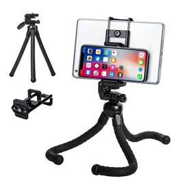 ZenCT CT171 Mini Tripod, Smartphone, Tripod, Tablet, Camera, Desktop Tripod, 3-Way Head Mount, 360 Degree Rotation, Flexible, Smartphone/Tablet Holder, Load Capacity 2.2 lbs (1 kg), Mini Desktop