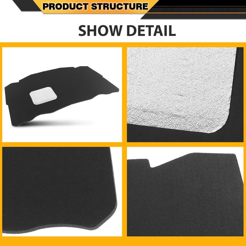 Hood Insulation Pad Compatible with Benz W124 E Class 1990-1995,300CE