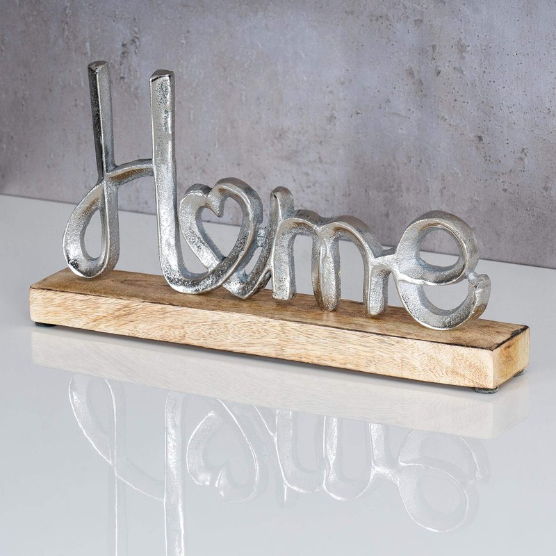 levandeo Stand Mango Lettering Home Height 11 cm Metal Wood