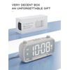 ROCAM Radio Alarm Clocks for Bedrooms,Plug in Digital Clock FM