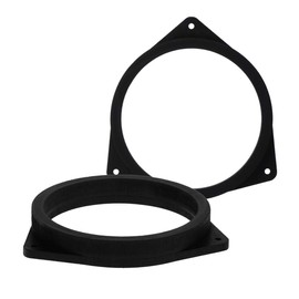 [1 Pair] 165 mm MDF Speaker Rings Compatible with Toyota Avensis, Corolla, Yaris/Verso, Celica, Rav4 | Suitable for Front Door and Back Door | Colour: Black | Waterproof