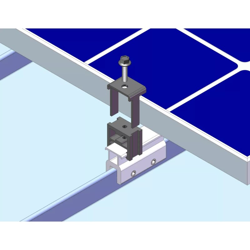Magerack 4 End Clamp Standing Seam Metal Roof Solar Panel