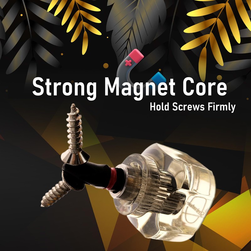 Steinwhale Short Stubby Mini Screwdriver (Torx+Phillips+Flathead+Hex)