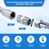 Shower Hose Adapter-Shower Hose Extension, 1/2 to 1/2 Shower Head