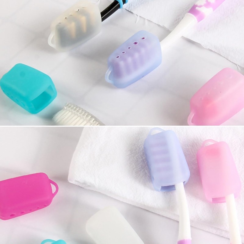 10 Piezas Funda para Cepillo de Dientes de Silicona para