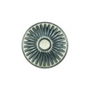 Vintage 1-1/2" Knob - White/Pewter