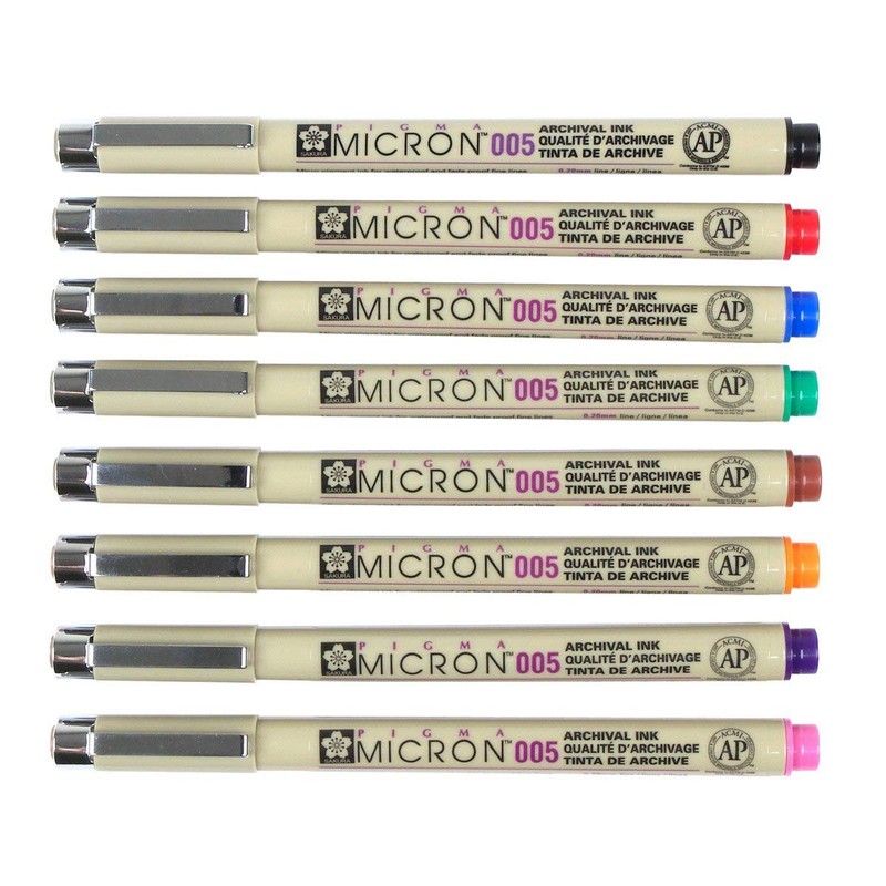 Micron Pen, Waterproof/Fade Resistant, 0.35mm Point, Green