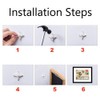 TopHomer 43 Pcs Concrete Wall Hooks Picture Frame Hangers Without