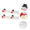 CAXUSD 4pcs Creative Iridescent Snowman Doorknob Covers Christmas Snowman Handle