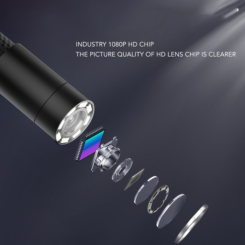 WiFi Endoscope 360 Degree Rotation Wireless 1080P HD Borescope with