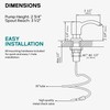 SAMODRA Built-in Kitchen Sink Soap Dispenser with Extension Tube Kit