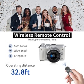 Wireless Camera Remote Shutter Release for Canon EOS M6 Mark II, R, RP, R8,6D Mark II, PowerShot SX70 HS, G5 X Mark II, G7 X Mark III, 90D, 77D, 800D, 200D, 250D, M50, Rebel T7i, Replace Canon BR-E1