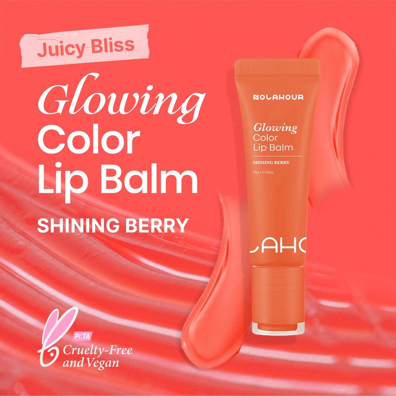 NOLAHOUR Growing Color Lip Balm, 0.3 fl oz (10 ml)