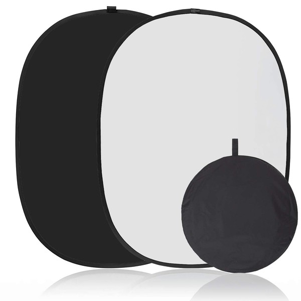 Koopro 5’×7’ Collapsible Twist Background Double-Sided Pop Up Flex Backdrops