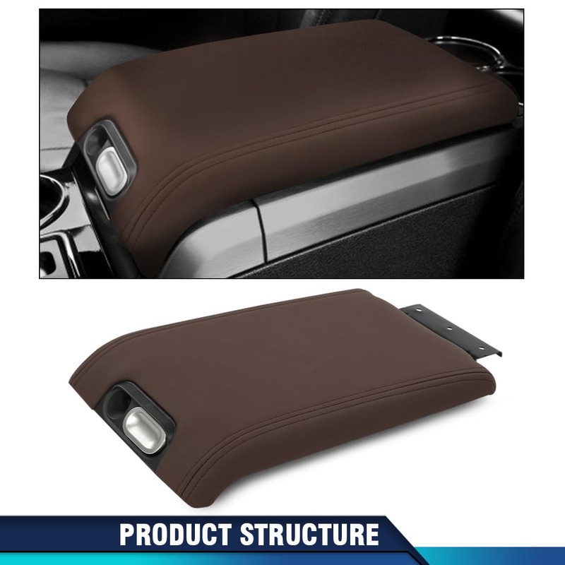 PIT66 Center Console Armrest Lid Cover Compatible with Ford F150