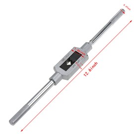 Bitray Adjustable Tap Wrench M6-M20 Reamer Steel Adjustable Wrench Hand Tool 1/4 inches-3/4 inches Hand Taps Holder Tapping Reamer Tools for Metalworking