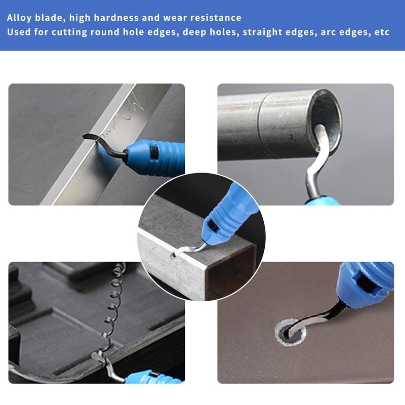 11Pcs Deburring Tool Kit – Precision Hand Deburring Set for