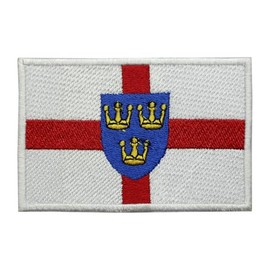 East Anglia County Flag Patch Iron On Embroidered Applique Patch East Anglia County Flag Iron On Sew On Emblem Badge