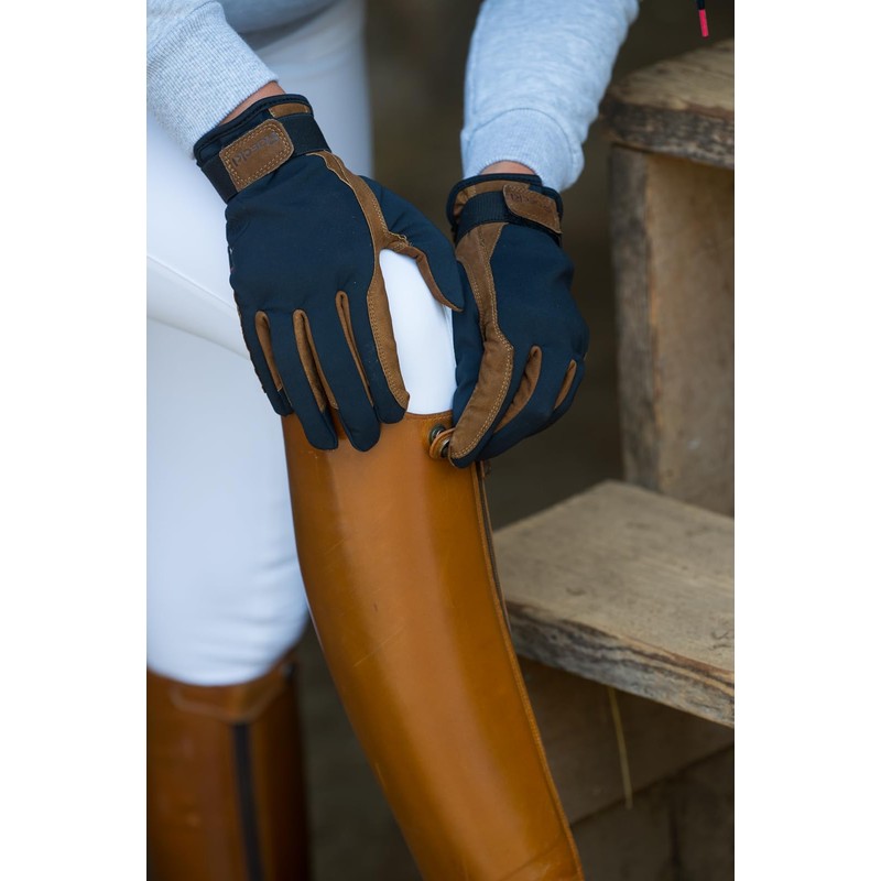 Roeckl FERGUS black and brown Drivers glove, Roe17_Gr.:9