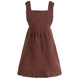 FAIRYGATE Womens Apron Bib Apron Chefs Kitchen Aprons Adjustable Apron with Pockets Cooking Apron Cotton Apron for Women Men A1634