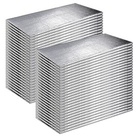 Frienda 24 Pcs Garage Door Insulation Panels Kits Double Bubble Reflective Aluminum Foil Radiant Barrier Thermal Insulation Sheet for Garages Greenhouses Attics Walls Windows (24 x 48 Inch)