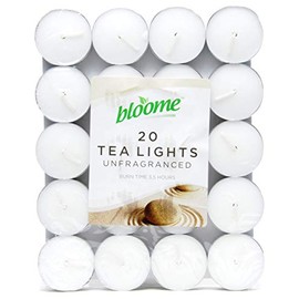 Tea Lights CandlesPack of 20 by Bloome lasts upto 2.5 hours