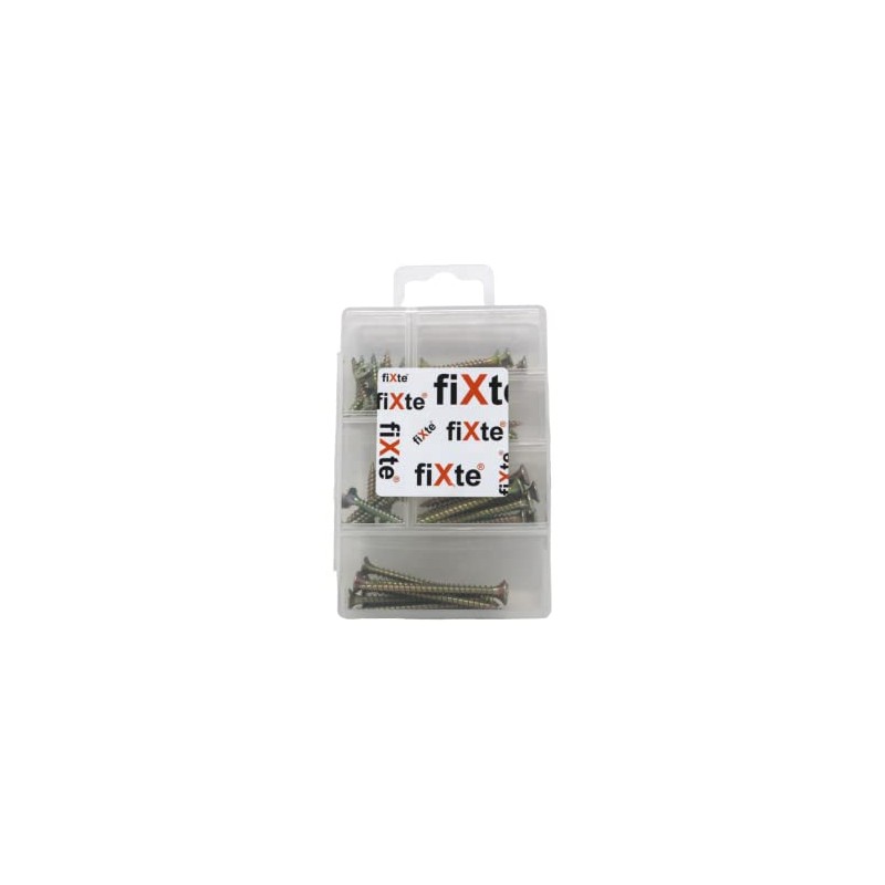 40 x fiXte Phillips Head Countersunk Screws Chipboard Wood Zinc
