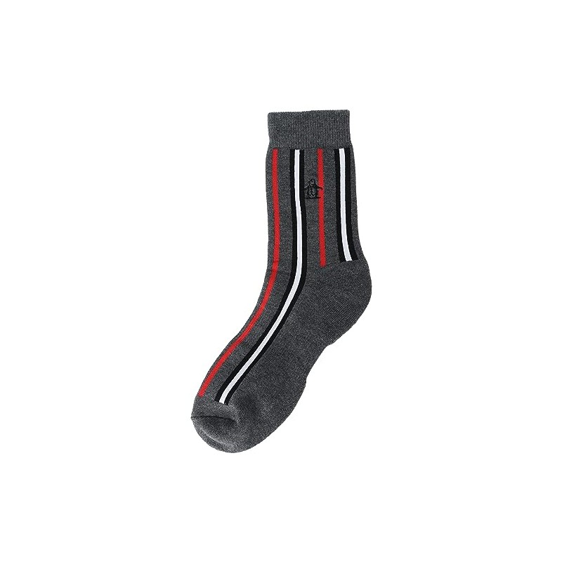 Munsing Wear MGBWJB00 Men's Mid-Length Socks, Striped Pattern, Antibacterial, Deodorizing,