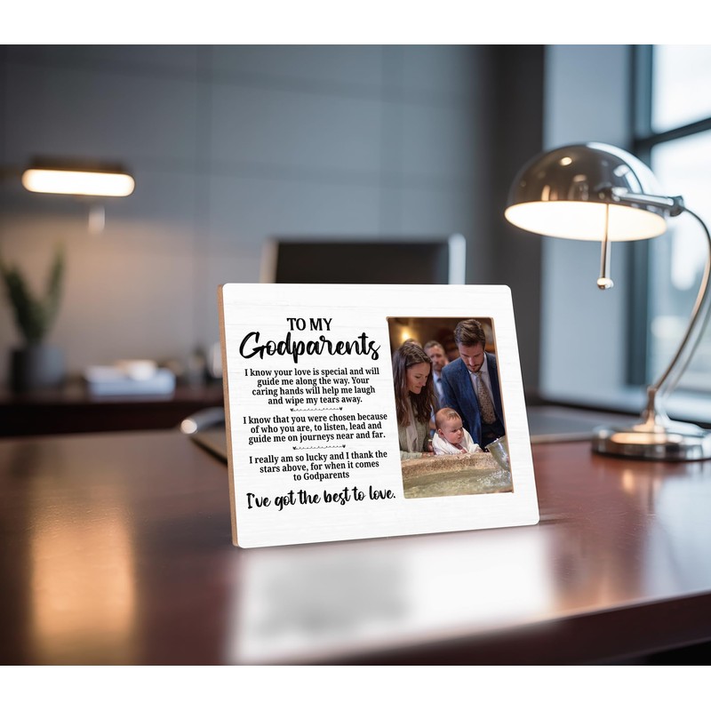 Godparents Gifts for Baptism Picture Frame