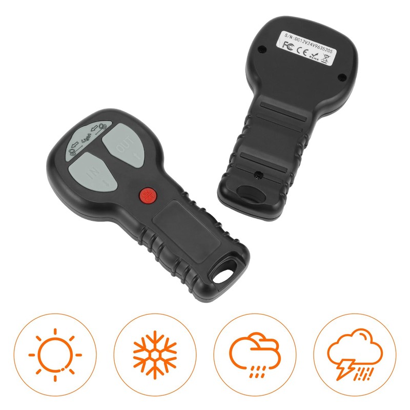 QWORK Wireless Winch Remote Control Kit IP68 Waterproof DC12-100V, Control