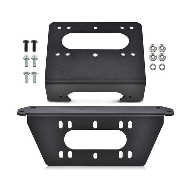 GRAND ORANGE Winch Mount Plate Kit Compatible with Polaris Full