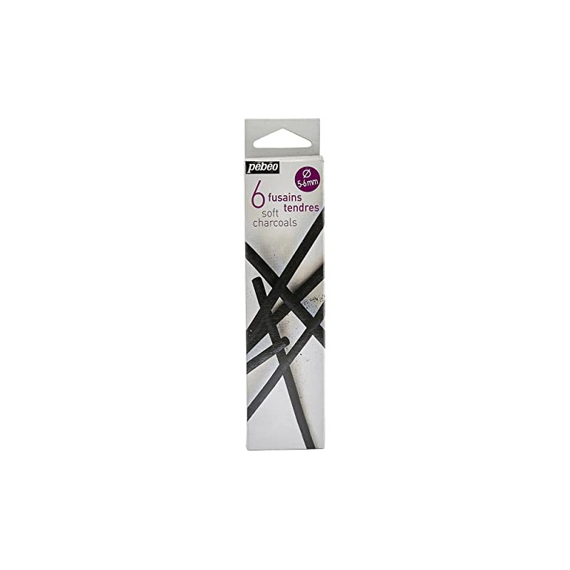 Pebeo - Soft Charcoals - 6 Thin (383110)