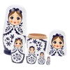 Vaguelly 1 Set Nesting Dolls Craft Kit DIY Matryoshka Doll