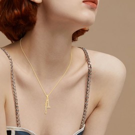 YFN Trombone Necklace Sterling Silver Trompetas Musicales Pendant Necklace Musical Instrument Jewelry Broadway Gift for Women Trombone Players