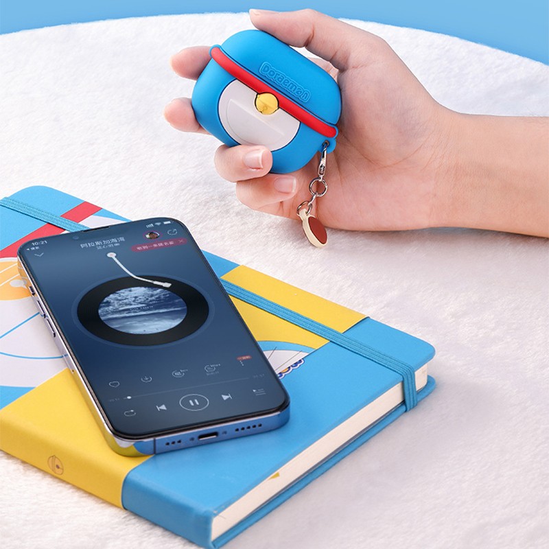 Cartoon Bluetooth Earbuds Cover Silicone Cute Doraemon Wireless Bluetooth Earphone