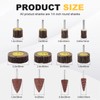 AOKLIT 12 Pcs 80 Grit 1/4inch Abrasive Flap Wheel Sander
