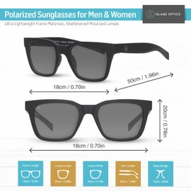 ISLANDOPTICS Capa Sunglasses by Island Optics – Polarized, Sharp, and Durable for Fishing, Boating & Outdoor Adventures – Timeless Style with Modern Technology