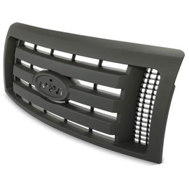 Black Grille Bumper Replace For Ford F150 FX2 2010-2014 & FX4//Lariat/Platinum/STX/XL/XLT 2009-2014 & Harley-Davidson Edition 2010-2012 & Limited 2013-2014 Plastic Front