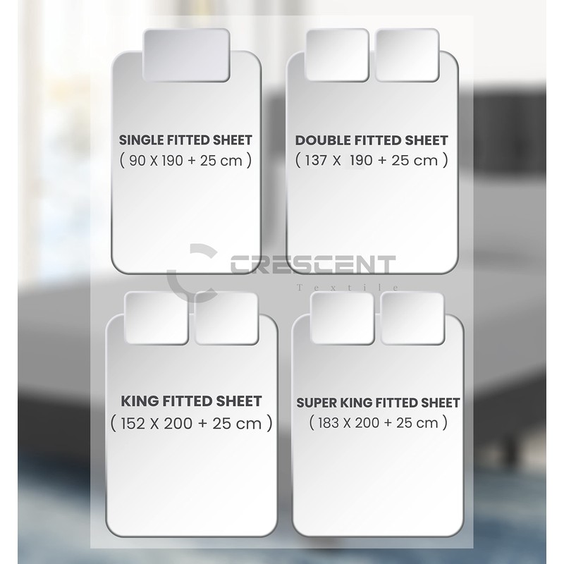 200 Thread Count Hotel Quality Bedding 100% Pure Egyptian Cotton