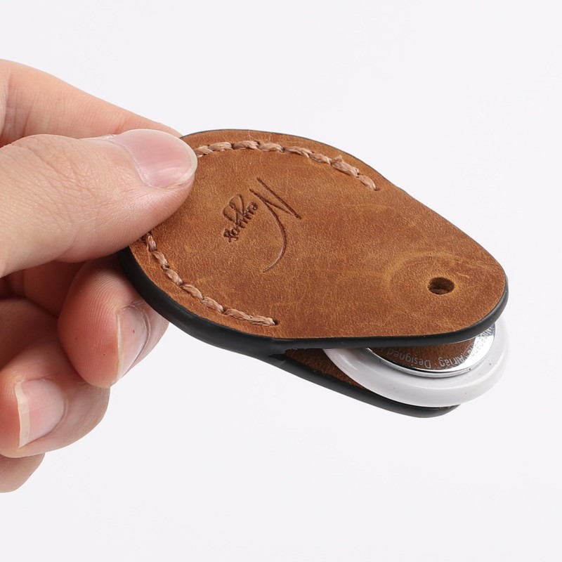 NEYYOS® Airtag Pendant Genuine Leather, Air Tag Tracker, Portable Case