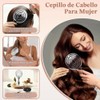 2pcs Cepillo para Cabello Desenredante Cerdas Mixtas Jabalí Para Mujeres
